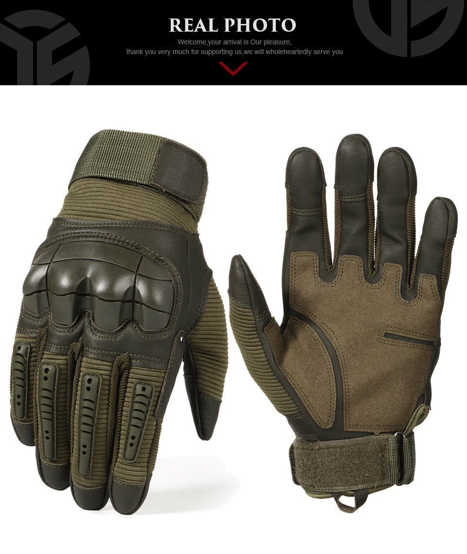 Hot TouchScreen Full Finger Hard Knuckle Tactical Gloves