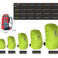 Backpack Rain Cover - Waterproof 5000mm 10L~90L