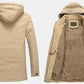 Mens Hooded Military Style Coat