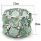 LOS764 - Rhodium 925 Sterling Silver Ring with Synthetic Synthetic