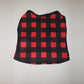 Red & Black Plaid Cat and Dog T-Shirt