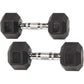15 LB Rubber Encased Hex Dumbbell (Single) DB15S