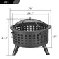 26” Round Lattice Fire Bowl