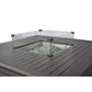 45 Inch Square Propane Gas Fire Pit Table
