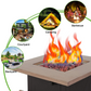 Outdoor Gas Fire Pit Table Square Outdside Propane Patio Firetable