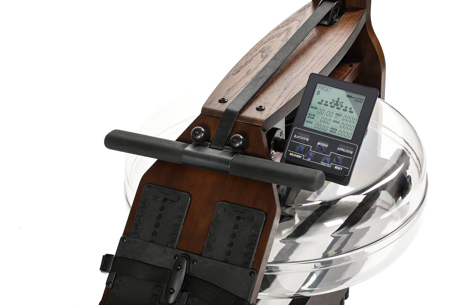Topiom Rowing Machine for Home Use Solid Wood TM3 Monitor