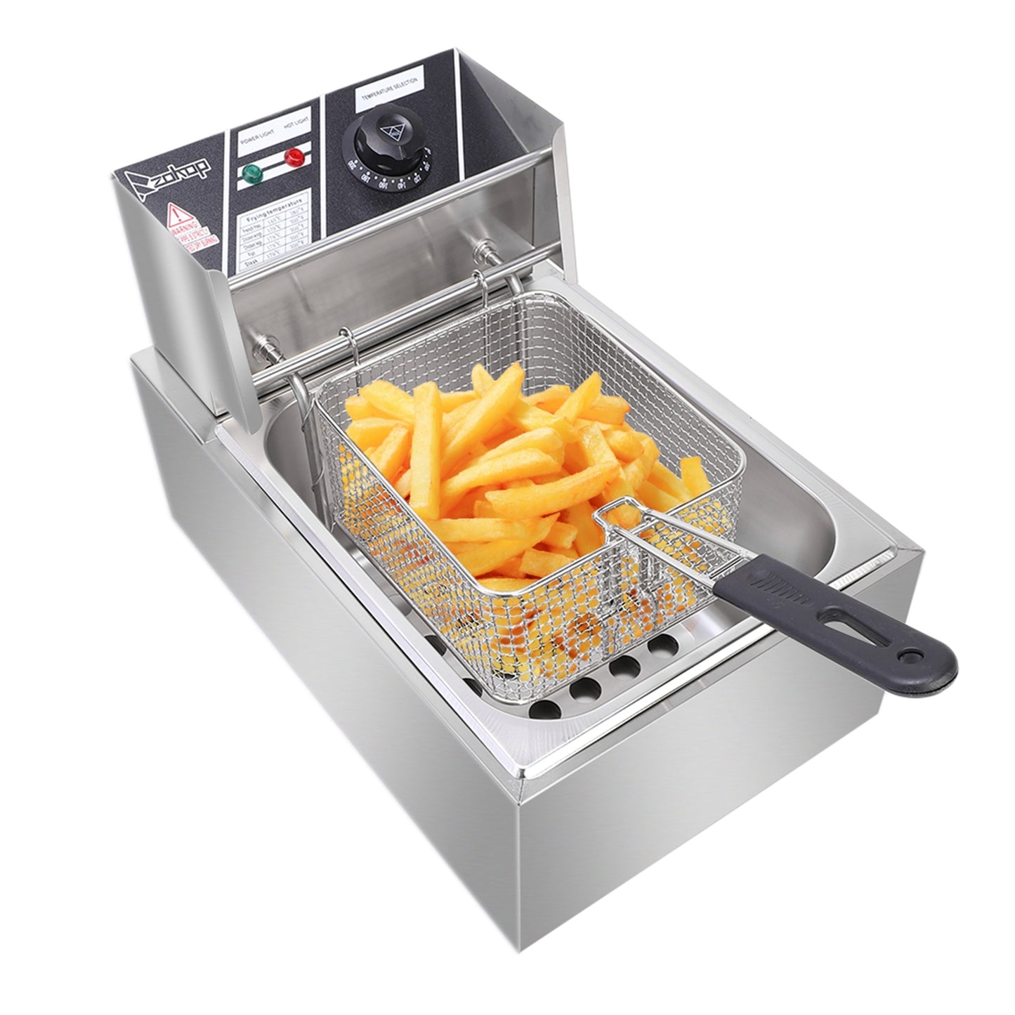 2.5KW 220-240V 6L Stainless Steel Single Cylinder Electric Fryer