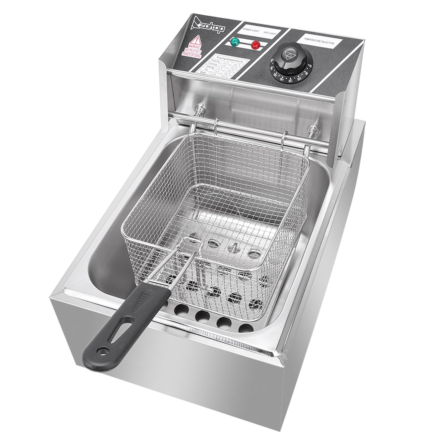2.5KW 220-240V 6L Stainless Steel Single Cylinder Electric Fryer