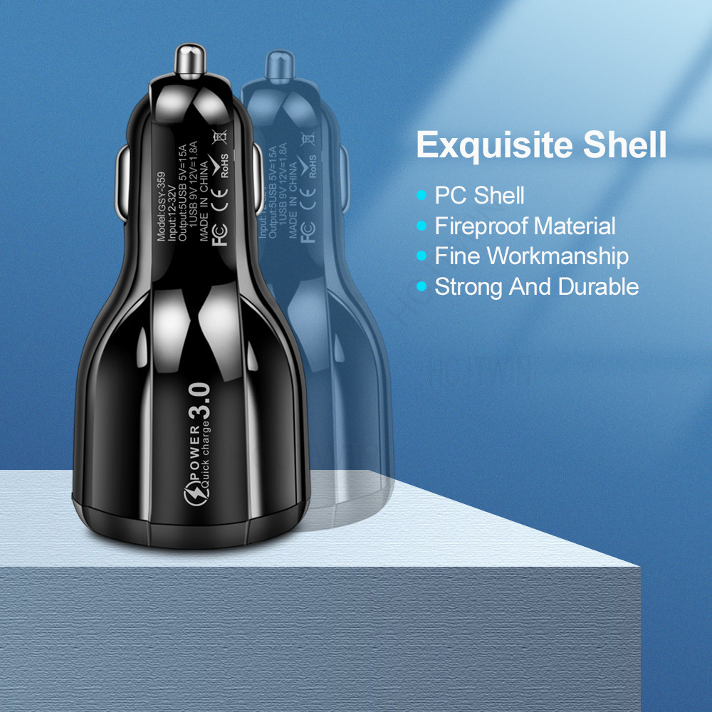 15W Quick Charge with 5 USB QC3.0 Car Charger