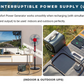 Outdoor Power Emergency Portable Power Station 550Wh Solar Generator