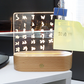 Wood Table Lamp Night Light with Message Board Girl Bedroom Decor