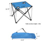 Oxford Cloth Steel Square Outdoor Travelling Folding Table