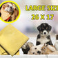Large Pet Towel, Water Absorbent 26"x17" Size