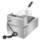 2.5KW 220-240V 6L Stainless Steel Single Cylinder Electric Fryer