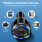 15W Quick Charge with 5 USB QC3.0 Car Charger