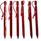 Mons Peak IX Tent Stakes, Y HA 7075 Al, (6 Pack)