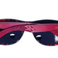 Red Bamboo Tortoise Framed Sunglasses With Wood Case, Artisan Engraved